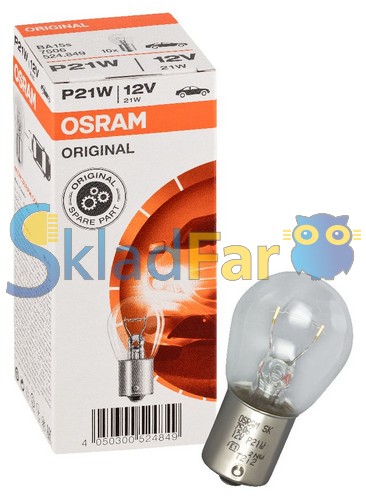 Автолампа OSRAM P21W 12V 21W BA15s