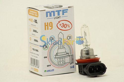 Автолампа MTF  H9 12v 65w - Standard +30%