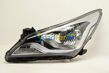 Фара левая HYUNDAI SOLARIS 14-16 (221-1166) под корр.