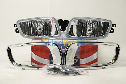Противотуманки комплект MITSUBISHI PAJERO / MONTERO 00-02 с оправами, без проводки (214-2026)    "Б"