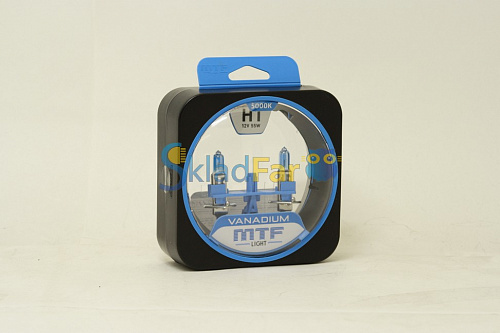 Автолампа MTF H1 12V 55w Vanadium 5000k -2шт