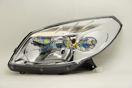Фара левая  RENAULT SANDERO 08- (551-1170) хром, под коррек