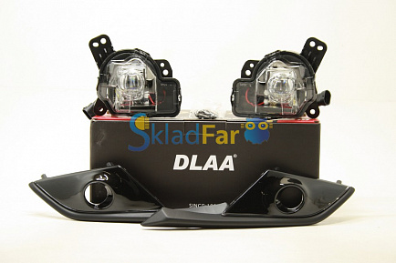 Противотуманки комплект LED MAZDA CX-3 15- с оправами, без проводки