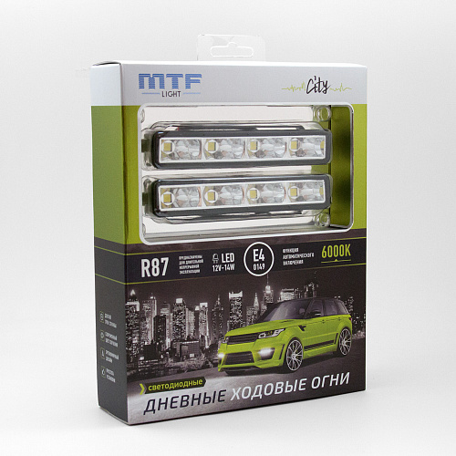 Светодиодные дневные ходовые огни CITY 12V 14W, 6000K R87