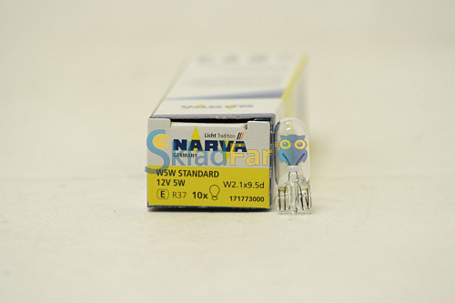 Автолампа NARVA W5W 12V 5W 