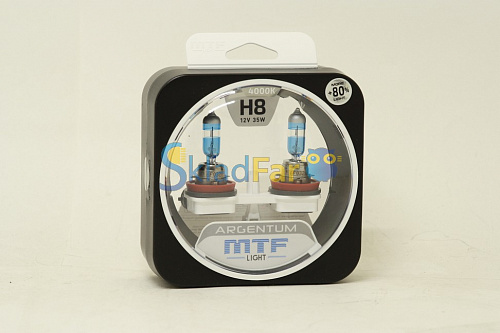 Автолампа MTF H8  12v 35w - Argentum +80% 4000k