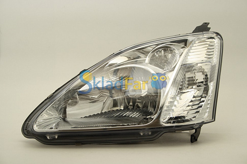 Фара левая HONDA CIVIC 3D/5D 00-01 европ c корр хром        