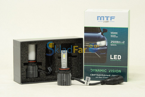 Светодиодные лампы MTF Light, серия DYNAMIC VISION LED, HIR2(9012), 28W, 2500lm, 5500K, кулер, 2шт.