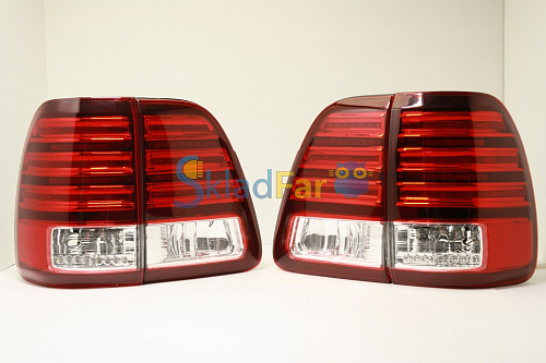 Фонари тюнинг TOYOTA LAND CRUISER 100 05-07  под LEXUS   