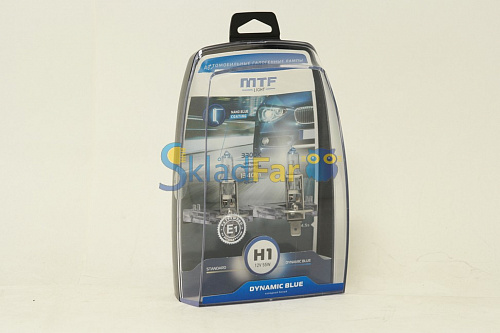 Автолампа MTF H1 12V 55w DYNAMIC BLUE - 2 шт