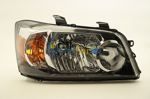 Фара правая TOYOTA HIGHLANDER 04-07  кольцо на далнем рифленое  