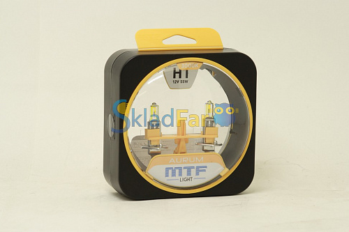 Автолампа MTF H1 12V 55w Aurum 3000k - 2 шт