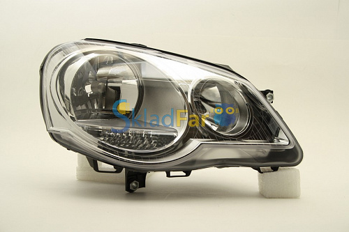Фара правая  VW POLO 05-08  с коррек хром  