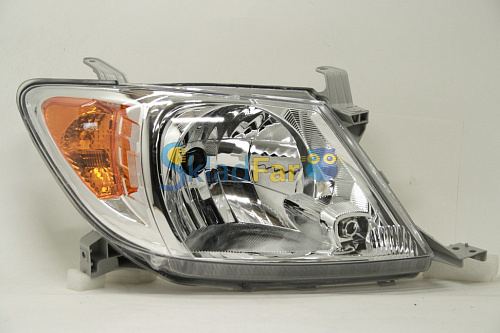 Фара правая TOYOTA HILUX 04-07  под коррек ЖЕЛТ поворот